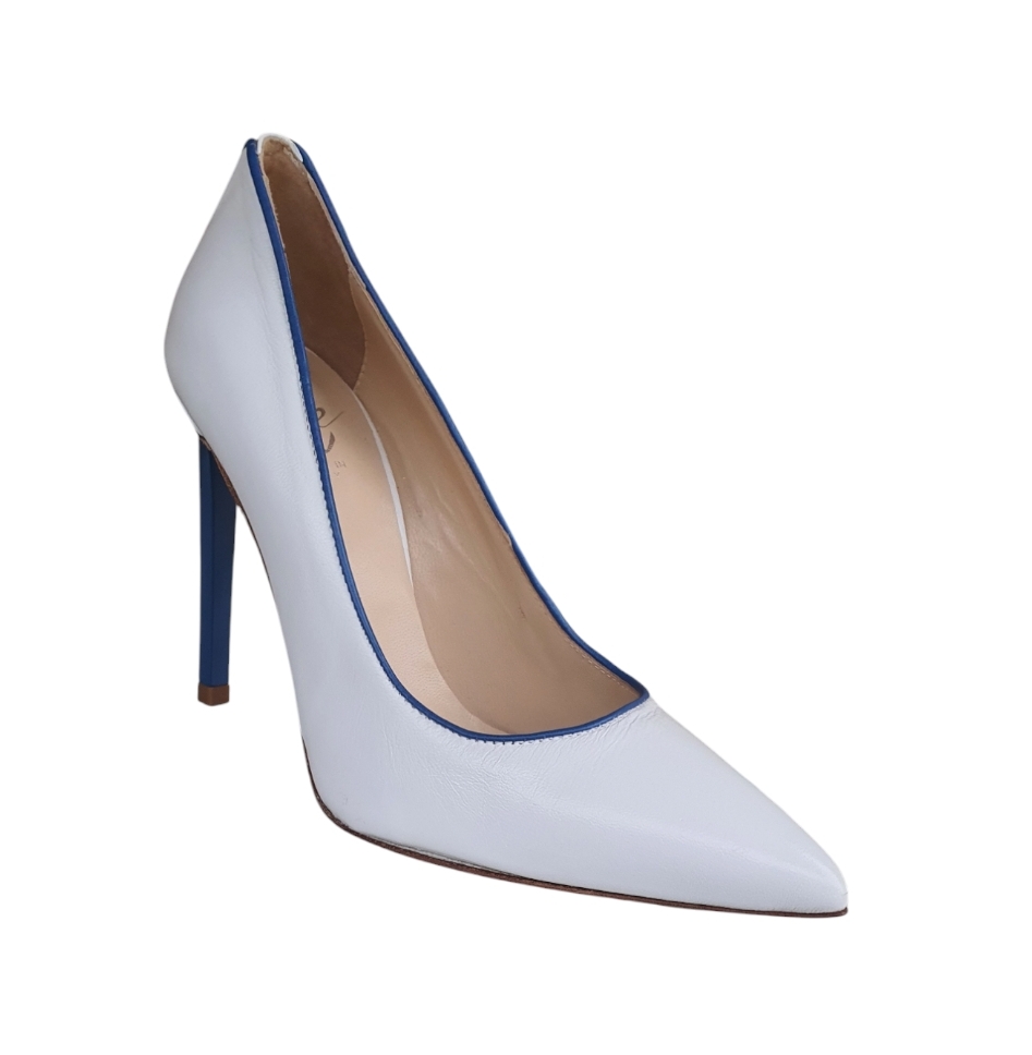 9018 Nappa bianco blu